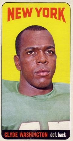 1965 Topps #130 Clyde Washington Front