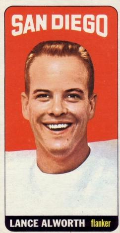1965 Topps #155 Lance Alworth Front