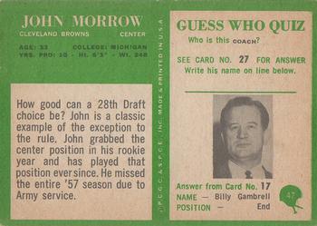 1966 Philadelphia #47 John Morrow Back