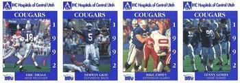 1992 BYU Cougars Safety - Panels #NNO Eric Drage / Derwin Gray / Mike Empey / Lenny Gomes Front