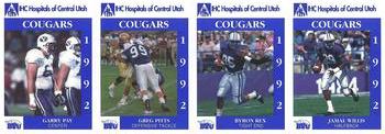 1992 BYU Cougars Safety - Panels #NNO Garry Pay / Greg Pitts / Byron Rex / Jamal Willis Front