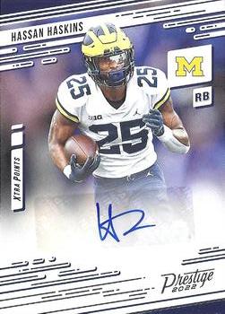 2022 Panini Chronicles Draft Picks - Prestige Xtra Points Signatures #PX-HAS Hassan Haskins Front