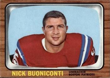 1966 Topps #3 Nick Buoniconti Front