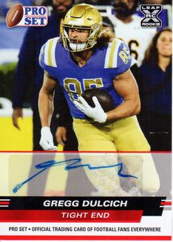 2022 Pro Set Draft - Autographs #PSA-GD2 Gregg Dulcich Front