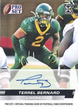 2022 Pro Set Draft - Autographs #PSA-TB2 Terrel Bernard Front