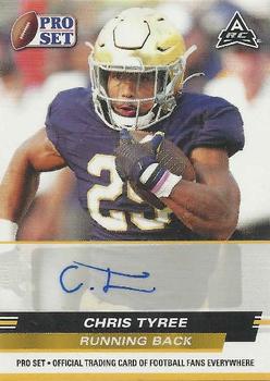 2022 Pro Set Draft - Autographs Gold #PSA-CT4 Chris Tyree Front