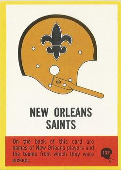 1967 Philadelphia #132 Saints Draft Selections Front