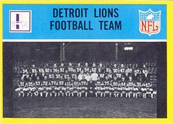 1967 Philadelphia #61 Detroit Lions Front