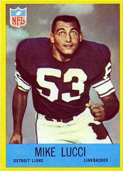 1967 Philadelphia #67 Mike Lucci Front