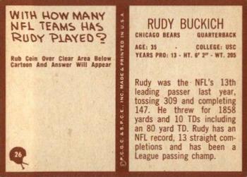1967 Philadelphia #26 Rudy Bukich Back