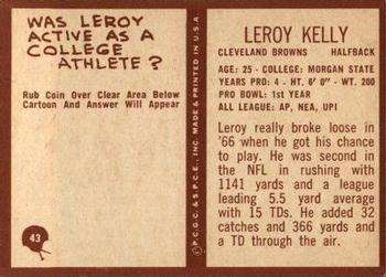 1967 Philadelphia #43 Leroy Kelly Back
