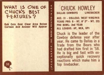 1967 Philadelphia #53 Chuck Howley Back
