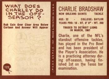1967 Philadelphia #122 Charley Bradshaw Back