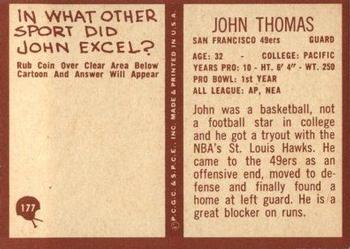1967 Philadelphia #177 John Thomas Back