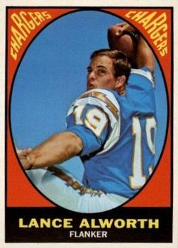 1967 Topps #123 Lance Alworth Front