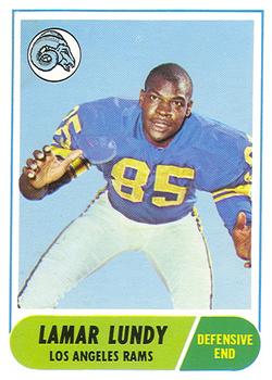 1968 Topps #80 Lamar Lundy Front