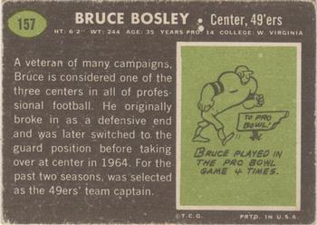 1969 Topps #157 Bruce Bosley Back