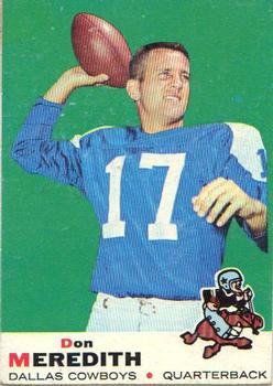 1969 Topps #75 Don Meredith Front