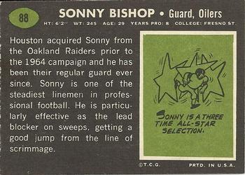 1969 Topps #88 Sonny Bishop Back