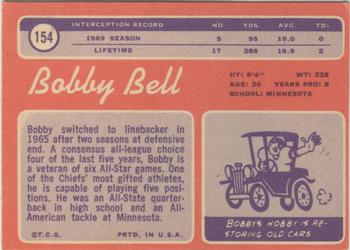 1970 Topps #154 Bobby Bell Back
