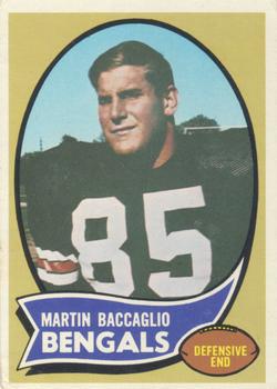1970 Topps #187 Martin Baccaglio Front