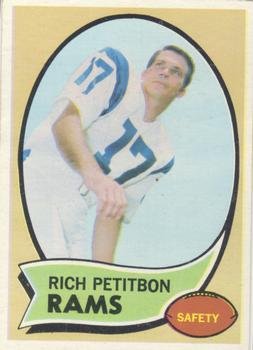1970 Topps #203 Richie Petitbon Front