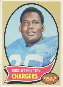 1970 Topps #206 Russ Washington Front