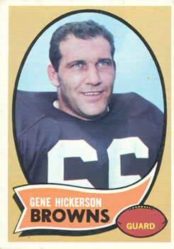 1970 Topps #233 Gene Hickerson Front