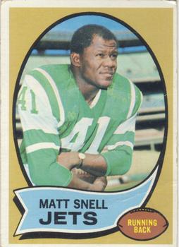 1970 Topps #35 Matt Snell Front