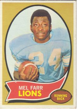 1970 Topps #52 Mel Farr Front