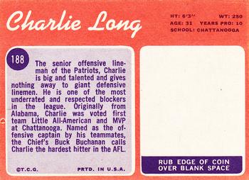 1970 Topps #188 Charles Long Back