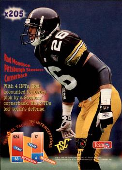 1995 Stadium Club - Diffraction Members Only #x205 Rod Woodson Back