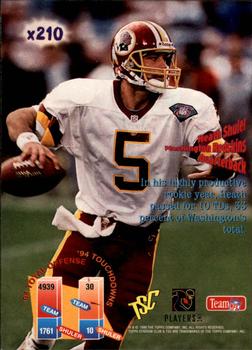 1995 Stadium Club - Diffraction Members Only #x210 Heath Shuler Back