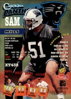 1995 Stadium Club - Diffraction Members Only #XT435 Sam Mills Back
