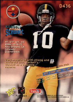 1995 Stadium Club - Diffraction Members Only #D436 Kordell Stewart Back