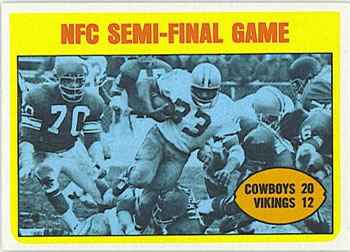 1972 Topps #134 NFC Semi-Final Front