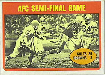 1972 Topps #135 AFC Semi-Final Front