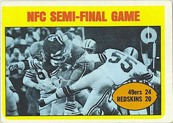 1972 Topps #136 NFC Semi-Final Front