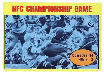 1972 Topps #138 1971 NFC Championship Game Front