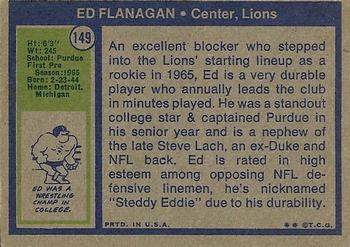 1972 Topps #149 Ed Flanagan Back
