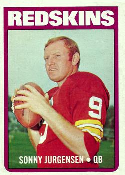 1972 Topps #195 Sonny Jurgensen Front