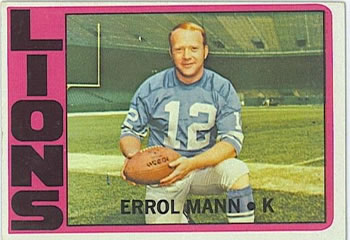 1972 Topps #222 Errol Mann Front