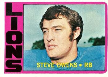 1972 Topps #25 Steve Owens Front