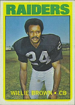 1972 Topps #28 Willie Brown Front