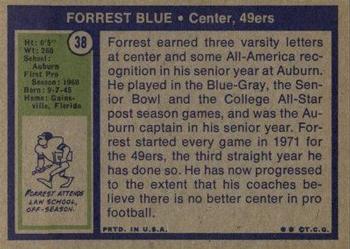 1972 Topps #38 Forrest Blue Back