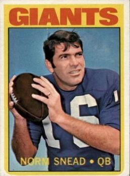 1972 Topps #118 Norm Snead Front