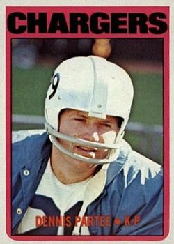 1972 Topps #163 Dennis Partee Front