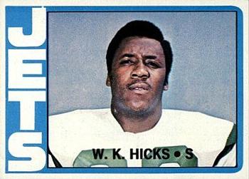 1972 Topps #246 W.K. Hicks Front