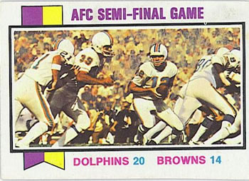 1973 Topps #136 AFC Semi-Final Game Front