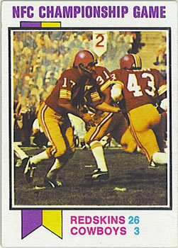 1973 Topps #137 1972 NFC Championship Game Front